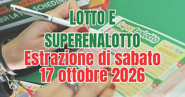 SuperEnalotto Lotto 10eLotto Results October 17, 2026, Leaves Top Jackpot Unclaimed